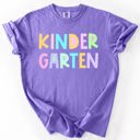XXL Kindergarten Back To School Kids, Pastel, First Day, Teacher, Grades, Students, Colorful Comfort Colors T-Shirt
