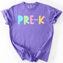 XXL Pre-School Back To School Kids, Pastel, First Day, Teacher, Grades, Students, Colorful Comfort Colors T-Shirt
