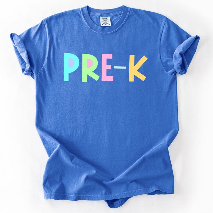 Back To School, Pastel, First Day, Teacher, Grades, Students Comfort Colors T-Shirt