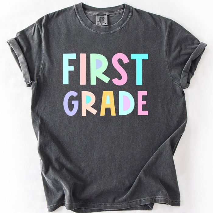 Back To School, Pastel, First Day, Teacher, Grades, Students Comfort Colors T-Shirt