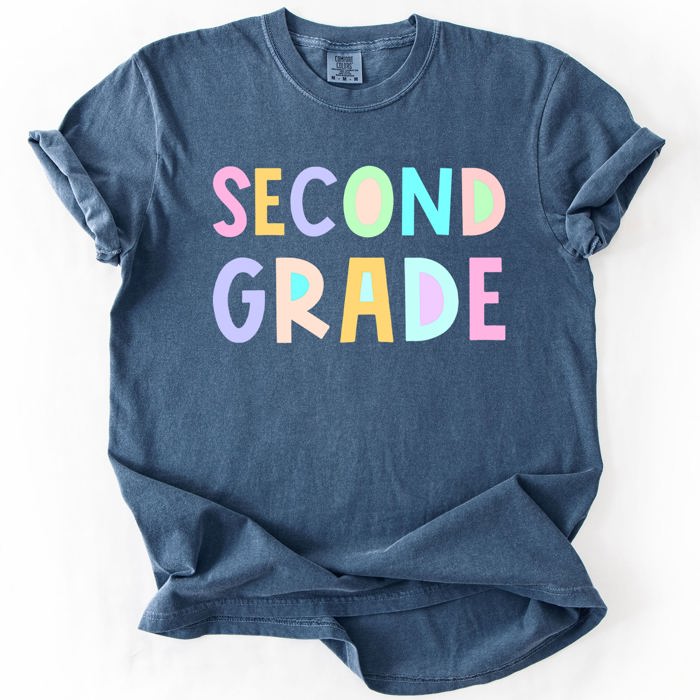 Back To School, Pastel, First Day, Teacher, Grades, Students Comfort Colors T-Shirt