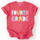 XXL Fourth Grade Back To School, Pastel, First Day, Teacher, Grades, Students Comfort Colors T-Shirt