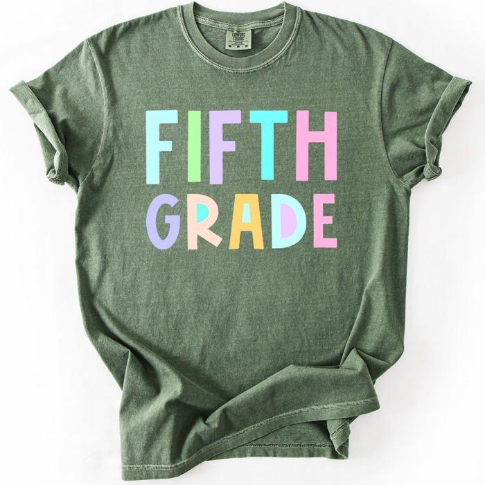Back To School, Pastel, First Day, Teacher, Grades, Students Comfort Colors T-Shirt