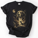  The Moon And Stars Dog Breeds Tarot Skeleton Dog Mom With Roses Under Starlit Sky Comfort Colors Tee