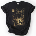  The Moon And Stars Dog Breeds Tarot Skeleton Dog Mom With Roses Under Starlit Sky Comfort Colors Tee