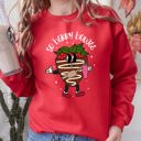  So Berry Boujee Chocolate Strawberry Bougie Print Cozy Luxe Weekend Wear Sweatshirt
