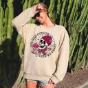 XL Sand It's Cold Outside Skeleton Heart Valentine's Day Cozy Winter Holiday Edition Sweatshirt