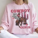  Cowboy Cupid Western Horse Romance Valentines Day Celebration Cozy Warm Sweatshirt