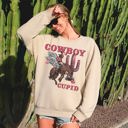  Cowboy Cupid Western Horse Romance Valentines Day Celebration Cozy Warm Sweatshirt