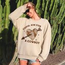 Large Sand Cupid Aim For A Cowboy Heart Western Country Valentines Day Sweatshirt For Lovers Of Western Romance