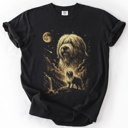  The Moon And Stars Dog Breeds Tarot Skeleton Dog Mom With Roses Under Starlit Sky Comfort Colors Tee