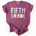  Back To School, Pastel, First Day, Teacher, Grades, Students Comfort Colors T-Shirt