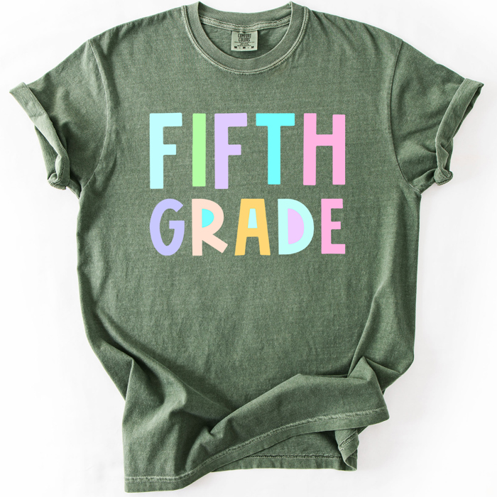 Back To School, Pastel, First Day, Teacher, Grades, Students Comfort Colors T-Shirt