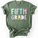  Back To School, Pastel, First Day, Teacher, Grades, Students Comfort Colors T-Shirt