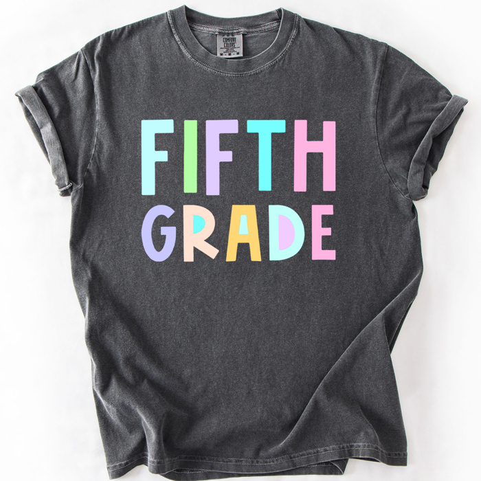 Back To School, Pastel, First Day, Teacher, Grades, Students Comfort Colors T-Shirt