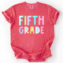  Back To School, Pastel, First Day, Teacher, Grades, Students Comfort Colors T-Shirt