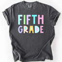  Back To School Kids, Pastel, First Day, Teacher, Grades, Students, Colorful Comfort Colors T-Shirt
