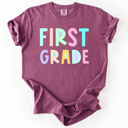  Back To School, Pastel, First Day, Teacher, Grades, Students Comfort Colors T-Shirt