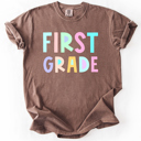  Back To School, Pastel, First Day, Teacher, Grades, Students Comfort Colors T-Shirt