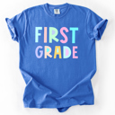  Back To School, Pastel, First Day, Teacher, Grades, Students Comfort Colors T-Shirt