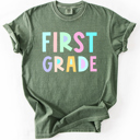  Back To School, Pastel, First Day, Teacher, Grades, Students Comfort Colors T-Shirt