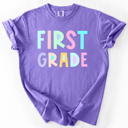  Back To School, Pastel, First Day, Teacher, Grades, Students Comfort Colors T-Shirt