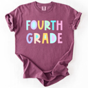  Back To School, Pastel, First Day, Teacher, Grades, Students Comfort Colors T-Shirt