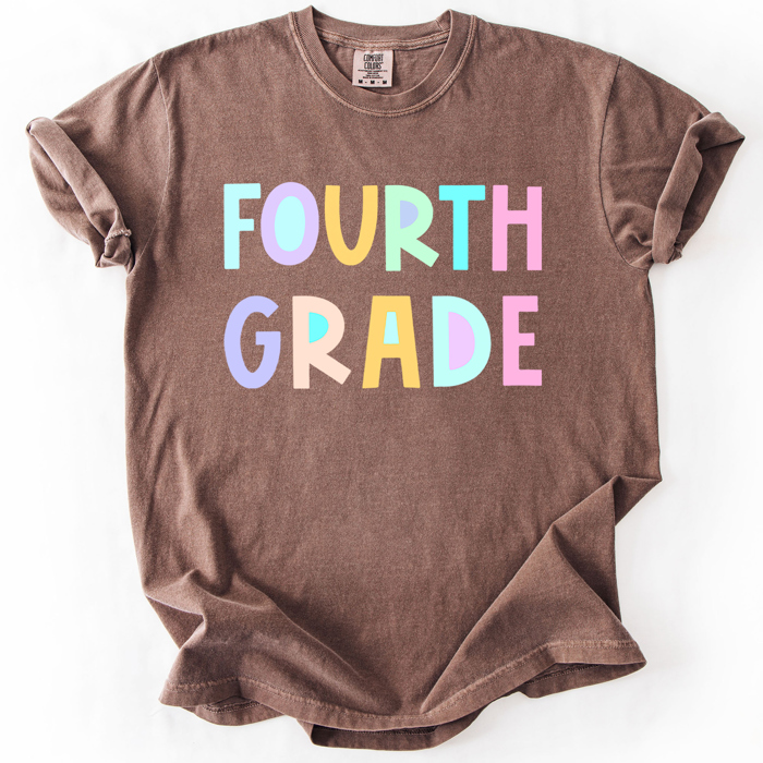 Back To School, Pastel, First Day, Teacher, Grades, Students Comfort Colors T-Shirt