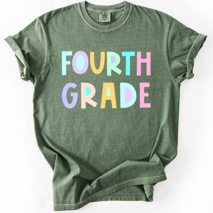 Back To School, Pastel, First Day, Teacher, Grades, Students Comfort Colors T-Shirt