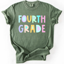  Back To School, Pastel, First Day, Teacher, Grades, Students Comfort Colors T-Shirt