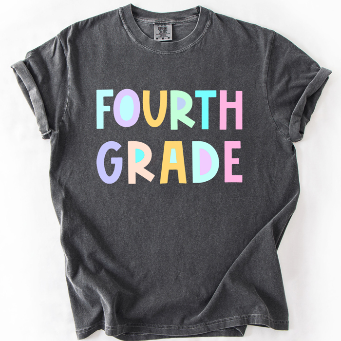Back To School, Pastel, First Day, Teacher, Grades, Students Comfort Colors T-Shirt