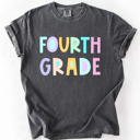  Back To School, Pastel, First Day, Teacher, Grades, Students Comfort Colors T-Shirt