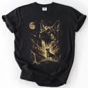  The Moon And Stars Dog Breeds Tarot Skeleton Dog Mom With Roses Under Starlit Sky Comfort Colors Tee