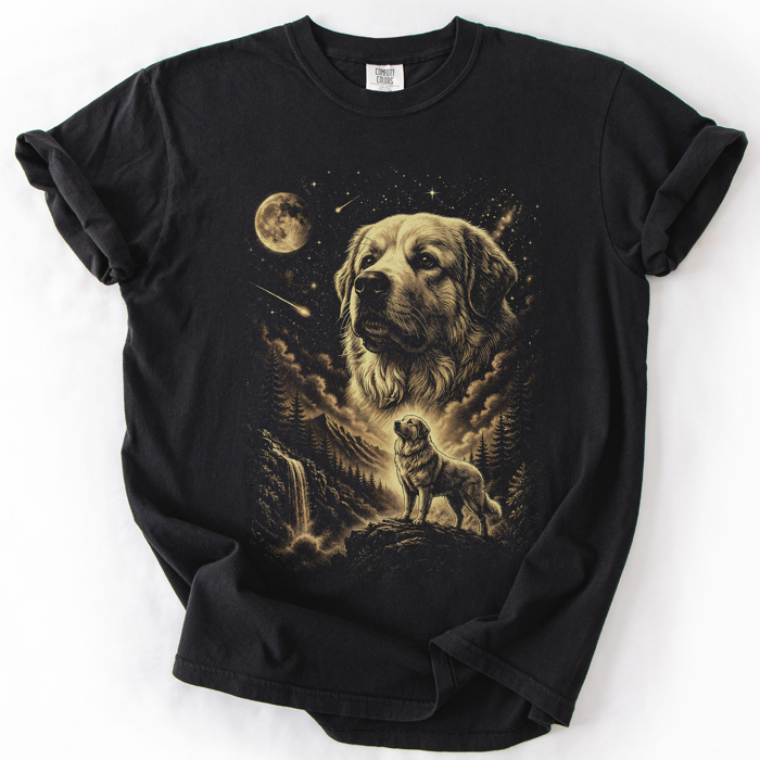 The Moon And Stars Dog Breeds Tarot Skeleton Dog Mom With Roses Under Starlit Sky Comfort Colors Tee