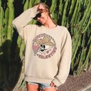  Howdy Valentine Skeleton Cowboy Western Country Festive Romance Graphic Sweatshirt