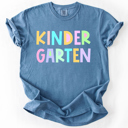  Back To School Kids, Pastel, First Day, Teacher, Grades, Students, Colorful Comfort Colors T-Shirt
