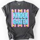  Back To School Kids, Striped, First Day, Teacher, Grades, Students, Colorful Comfort Colors T-Shirt