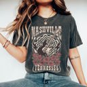  Nashville Tennessee Roses Music Lover Southern City Pride And Sound Comfort Colors Tee