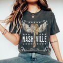 XXL Pepper Dark Gray Nashville Music City Guitar Comfort Colors Tee