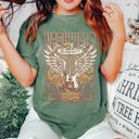 Medium Moss Dark Green Nashville Tennessee Rock Star Live Music City Vibe Edition Collection Comfort Colors Tee
