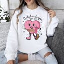 XXXL White Only Heart Eyes For You Pink Heart Bougie Boojee Valentine Edition Limited Sweatshirt