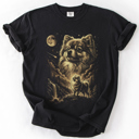  The Moon And Stars Dog Breeds Tarot Skeleton Dog Mom With Roses Under Starlit Sky Comfort Colors Tee