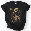  The Moon And Stars Dog Breeds Tarot Skeleton Dog Mom With Roses Under Starlit Sky Comfort Colors Tee