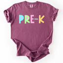  Back To School, Pastel, First Day, Teacher, Grades, Students Comfort Colors T-Shirt