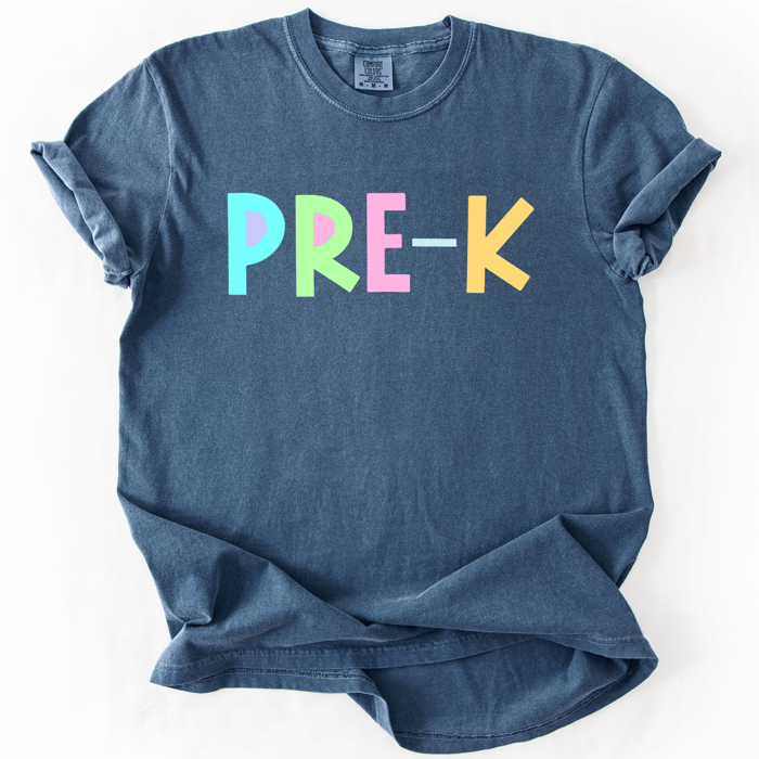 Back To School, Pastel, First Day, Teacher, Grades, Students Comfort Colors T-Shirt