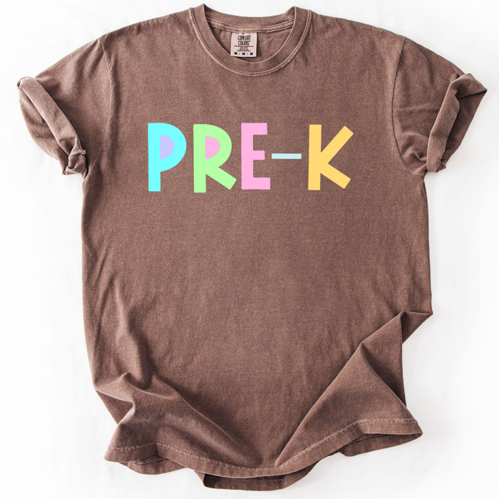 Back To School, Pastel, First Day, Teacher, Grades, Students Comfort Colors T-Shirt