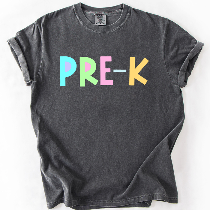 Back To School, Pastel, First Day, Teacher, Grades, Students Comfort Colors T-Shirt