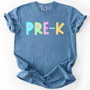  Back To School Kids, Pastel, First Day, Teacher, Grades, Students, Colorful Comfort Colors T-Shirt