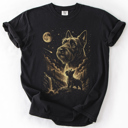  The Moon And Stars Dog Breeds Tarot Skeleton Dog Mom With Roses Under Starlit Sky Comfort Colors Tee