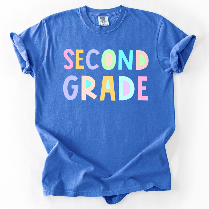 Back To School, Pastel, First Day, Teacher, Grades, Students Comfort Colors T-Shirt